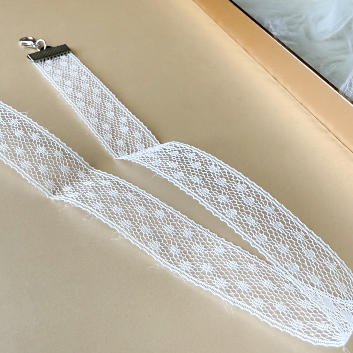 white lace choker