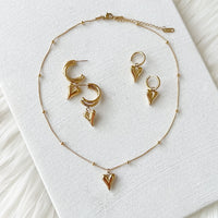 Lovely Heart Drop Earrings - LAST CHANCE!
