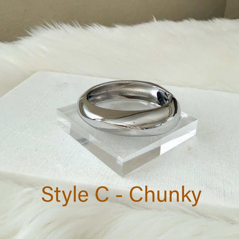 Chrome Wave Cuffs - 3 Styles