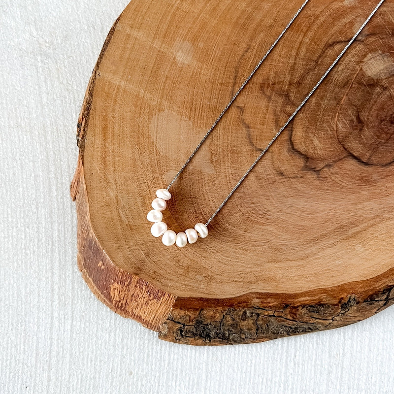Amerie Pearl Seed Beads Necklace - NOW IN SILVER TOO!