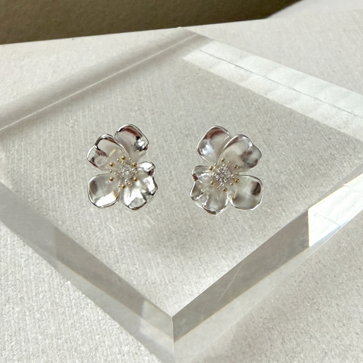 Moonlit Petals Earrings