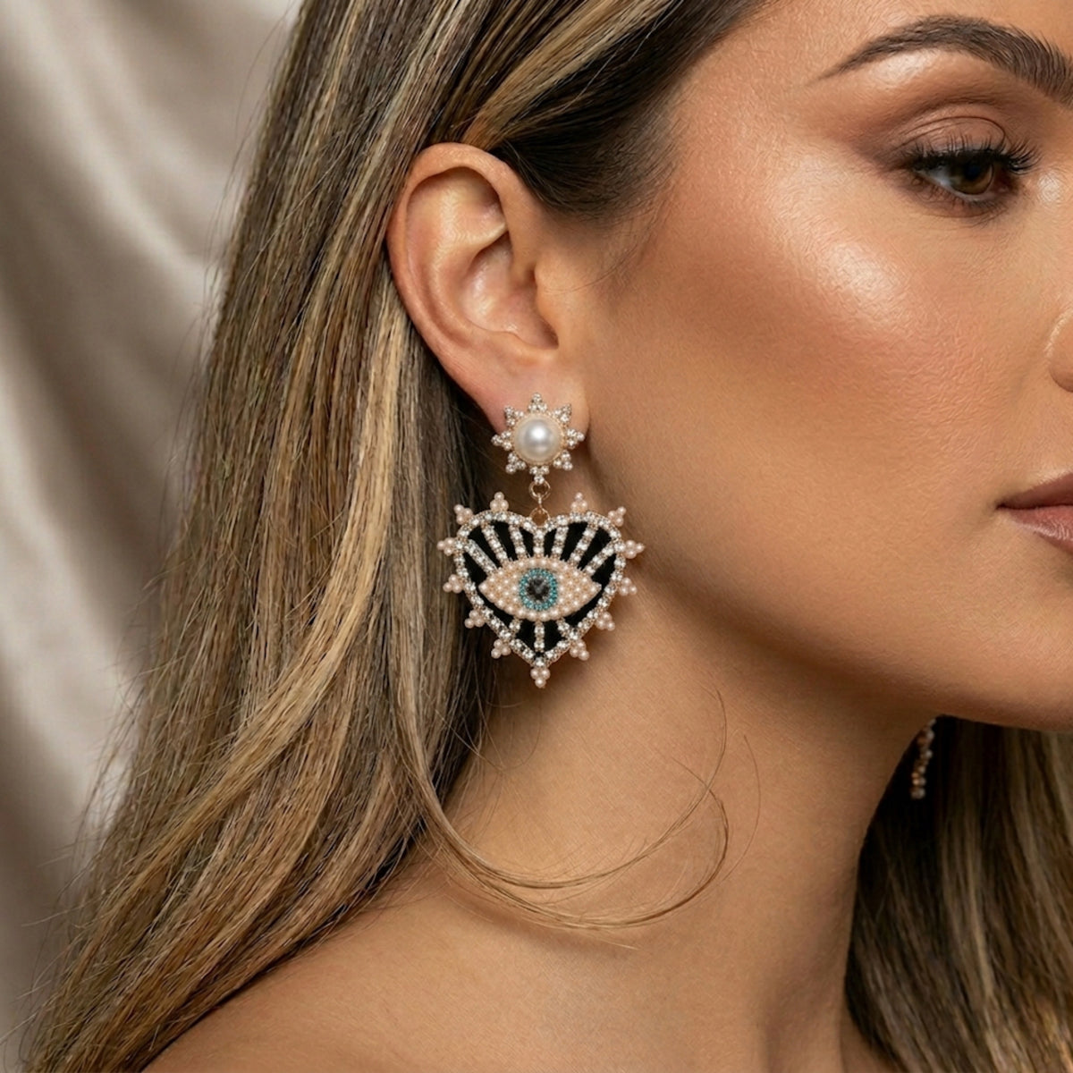 Eye + Heart Earrings - The Songbird Collection