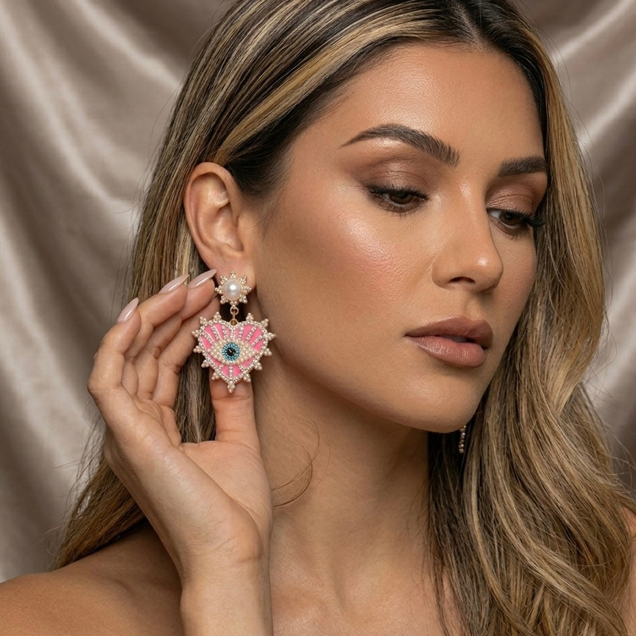 Eye + Heart Earrings - 6 Colors LAST CHANCE!
