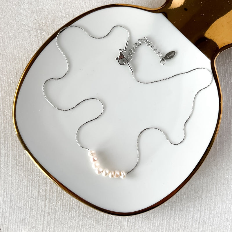 Amerie Pearl Seed Beads Necklace - NOW IN SILVER TOO!