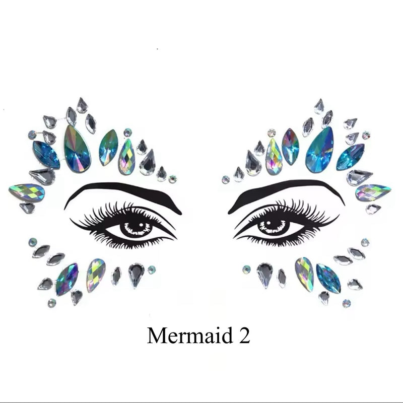 Mermaid Face Gems - 5 Designs
