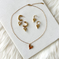Hammered Heart Necklace - LAST CHANCE!