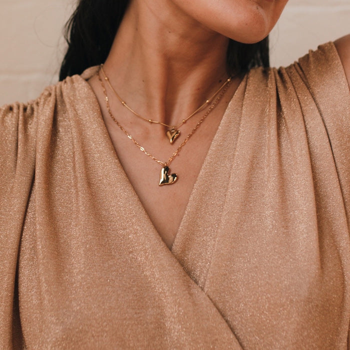 Hammered Heart Necklace - LAST CHANCE!