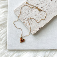 Hammered Heart Necklace - LAST CHANCE!