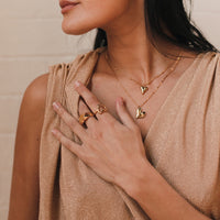Hammered Heart Necklace - LAST CHANCE!