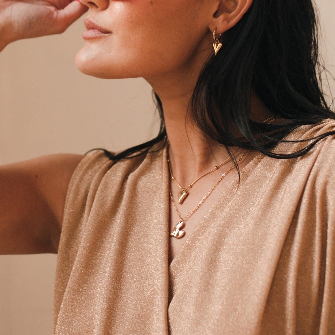 Hammered Heart Necklace - LAST CHANCE!