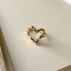 Hammered Heart Ring