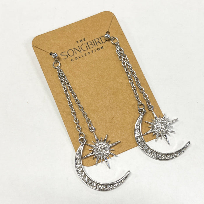 Sun & Moon Ear Jacket Earrings - LAST CHANCE