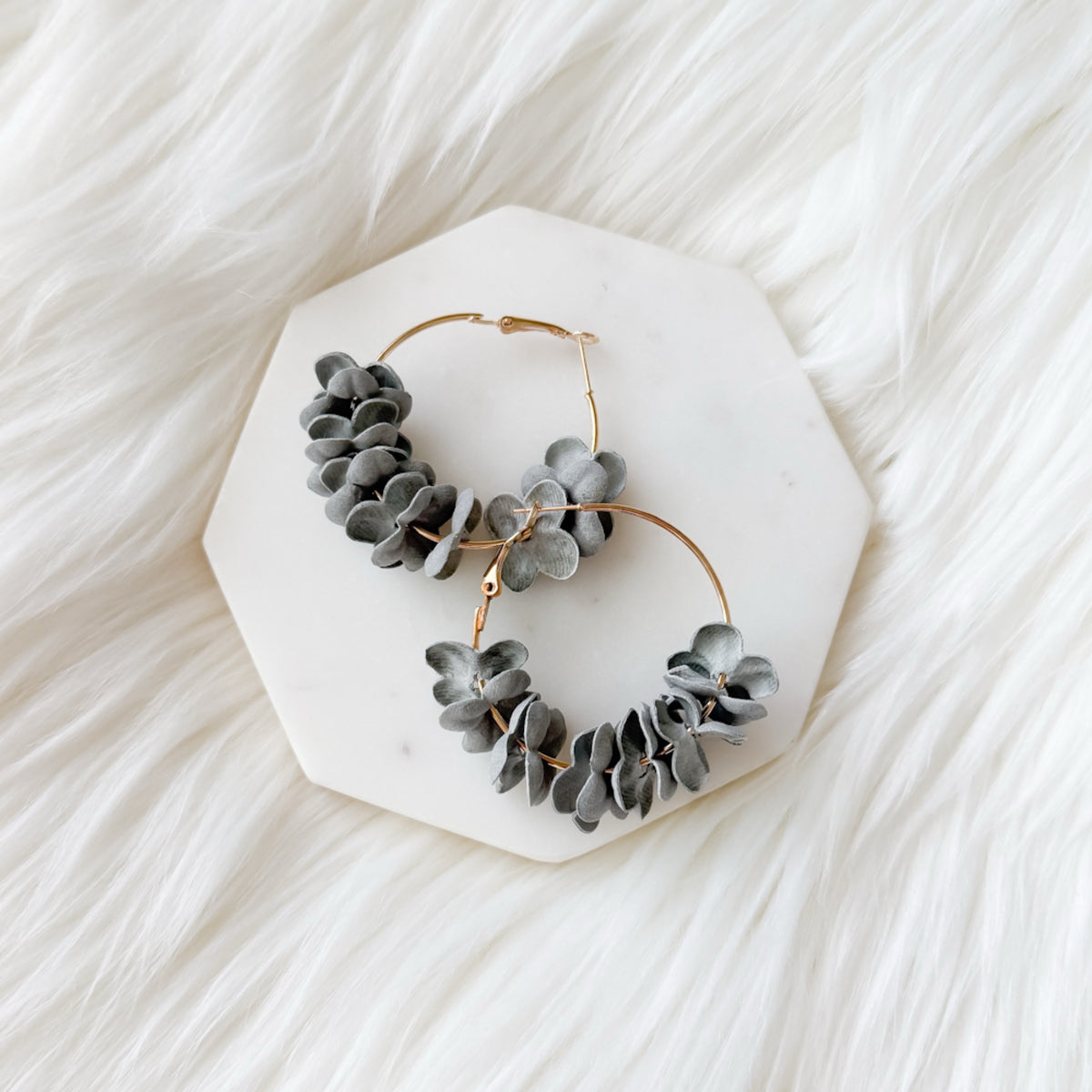 Anielle Flower Hoops Earrings - LAST CHANCE!