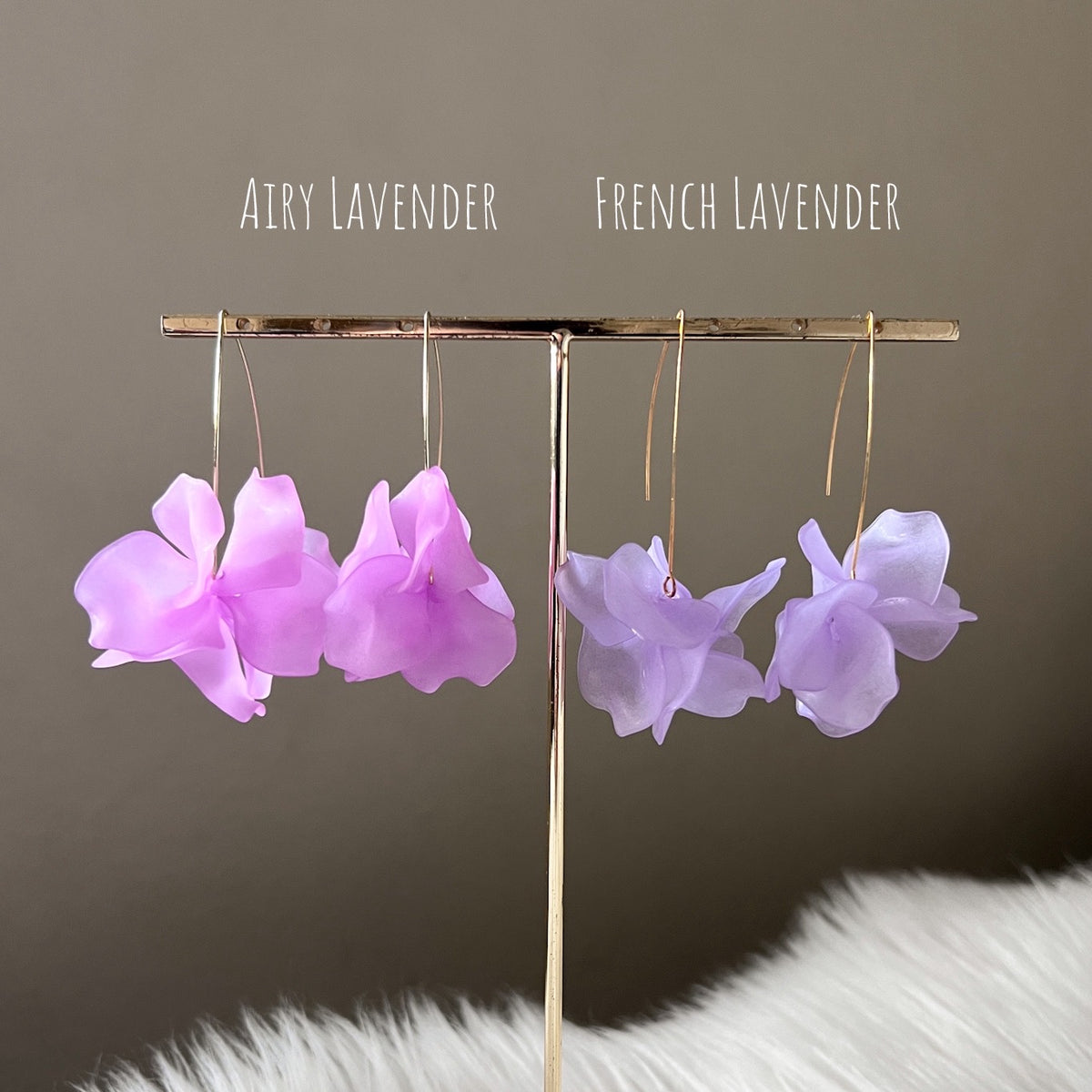 Cyclamen Petal Drop Earrings - 18 COLORS LAST CHANCE!