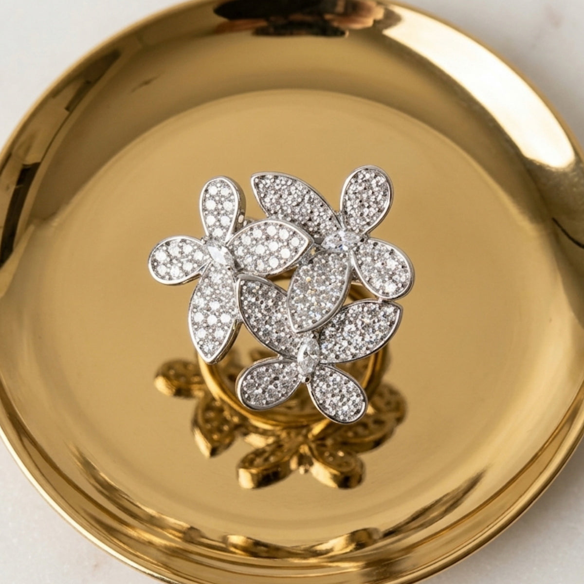 Mariposa Pave Statement Ring