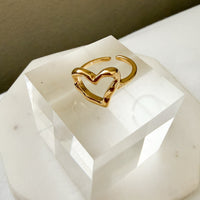 Hammered Heart Ring =- LAST CHANCE!