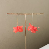 Cyclamen Petal Drop Earrings - 20 COLORS LAST CHANCE!