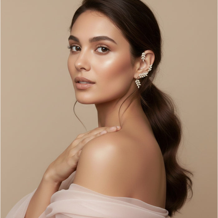 Laurel Leaf Ear Hook / Ear Cuffing