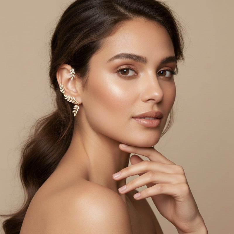 Laurel Leaf Ear Hook / Ear Cuffing