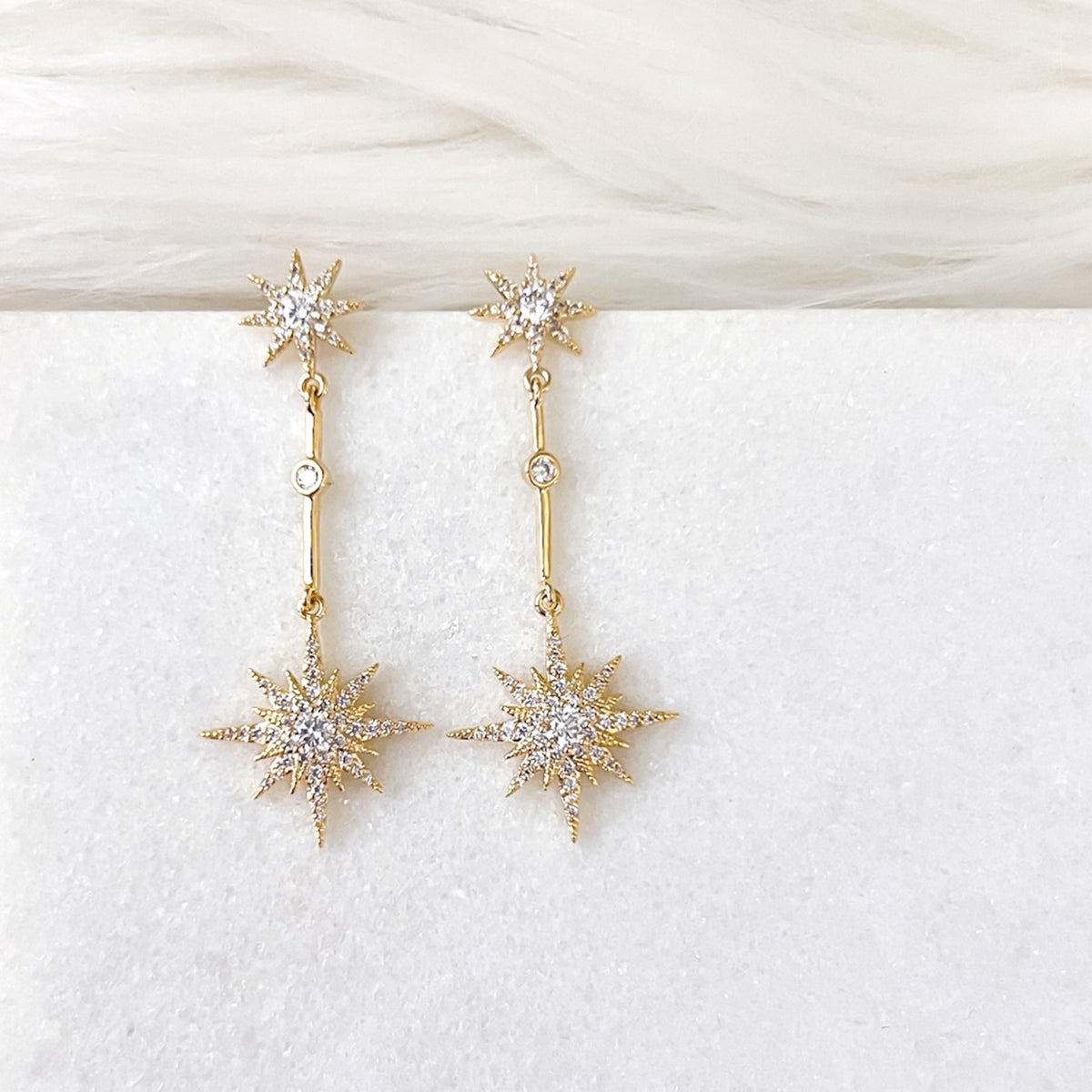 North Star Drop Earrings