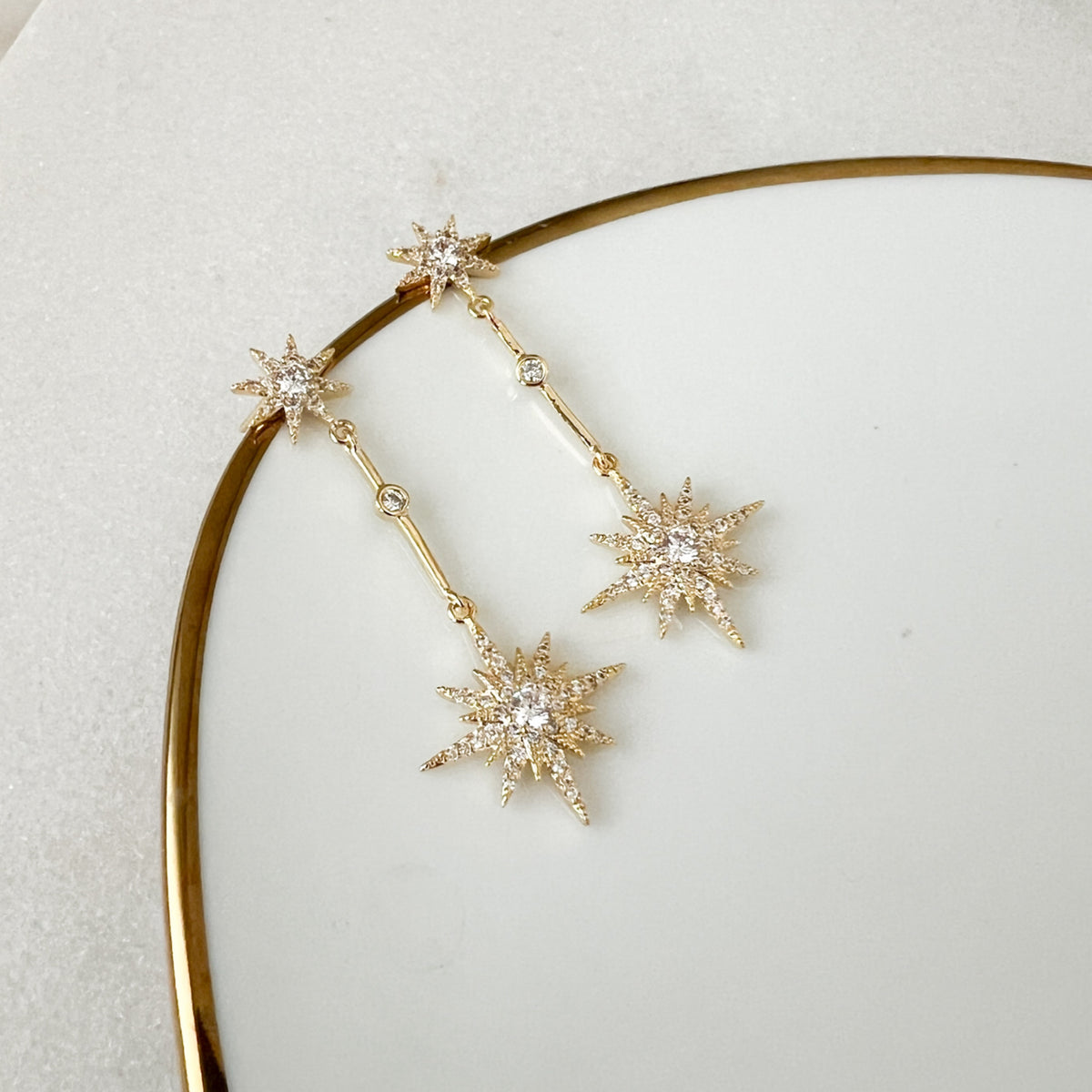 North Star Drop Earrings