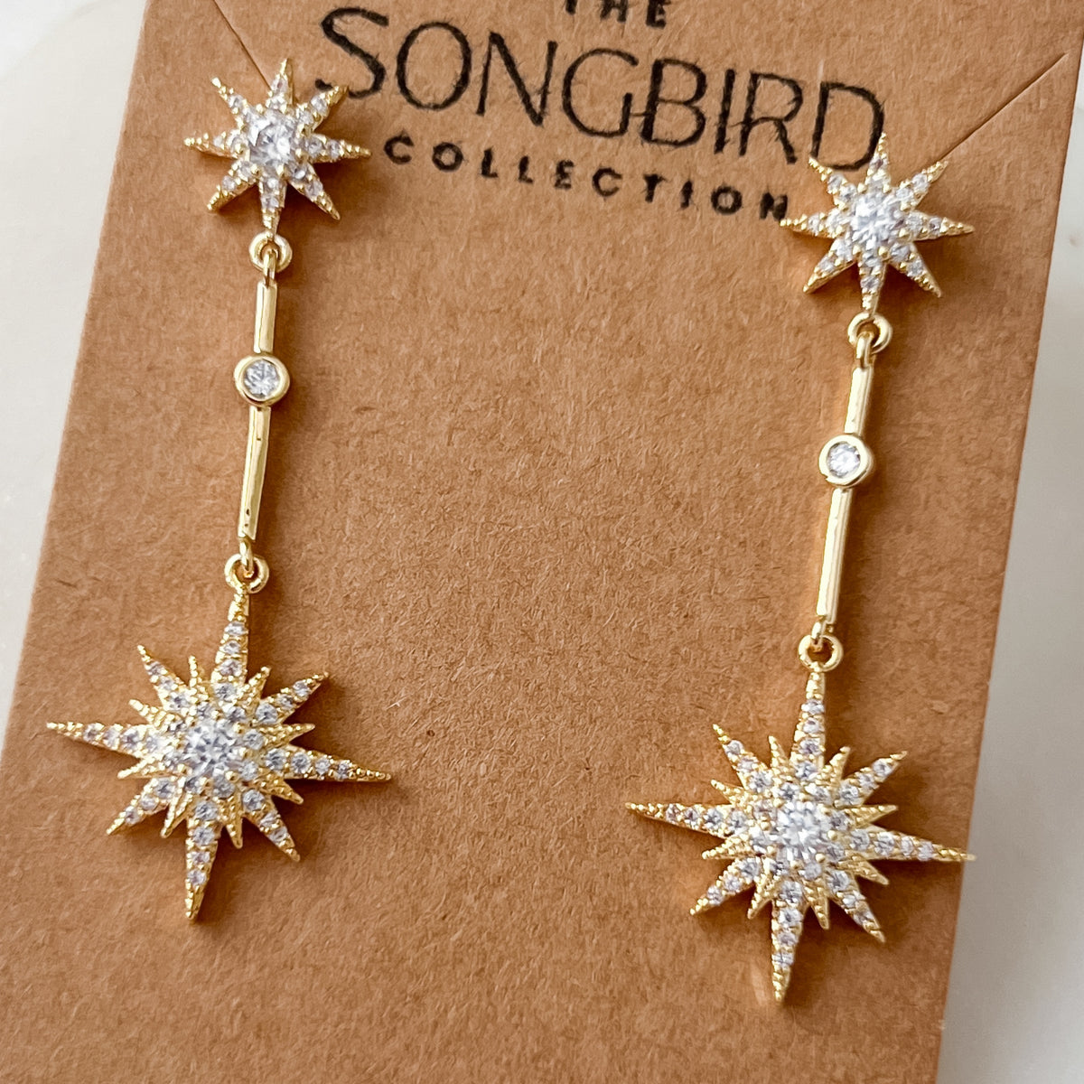 North Star Drop Earrings
