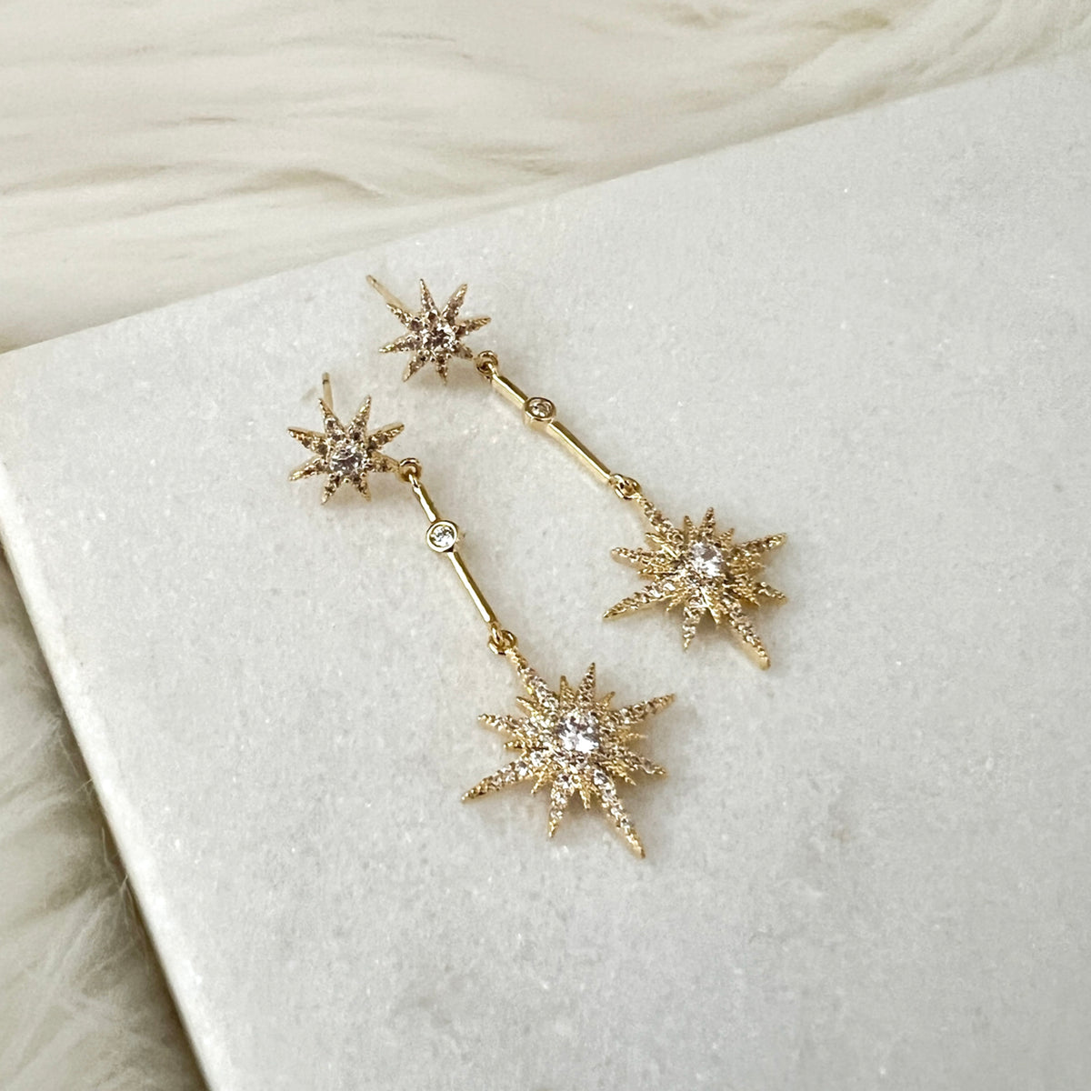 North Star Drop Earrings