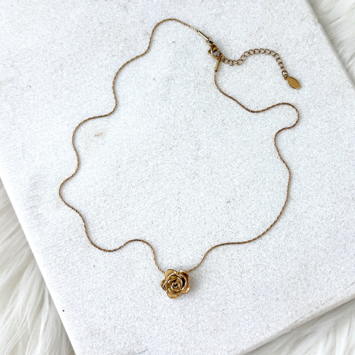 Petite Rosette Necklace - The Songbird Collection 