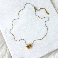 Petite Rosette Necklace - The Songbird Collection 