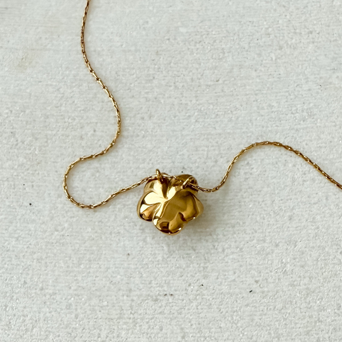 back of Petite Rosette Necklace - The Songbird Collection 