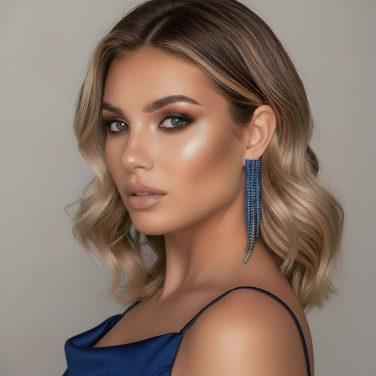 Reina Rhinestone Duster Earrings - LAST CHANCE!