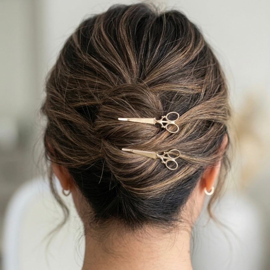 Scissors Hair Pin Set