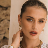 Serpentine Earrings - snake-shaped earrings - PVD gold plating stainless steel - The Songbird Collection