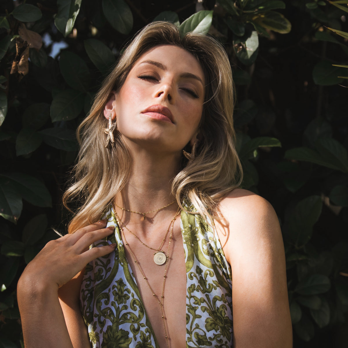 Soleil Layered Necklace - Stainless Steel - The Songbird Collection