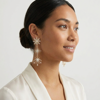 Starlight a Trois Earrings-Earrings-The Songbird Collection