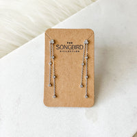 Jolie Bezel Drop Earrings - LAST CHANCE!