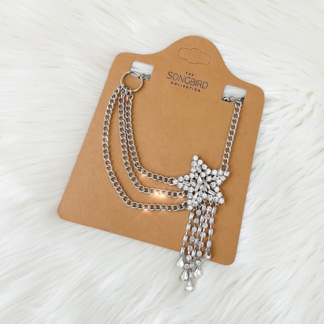 Starfall Rhinestone Statement Necklace – The Songbird Collection