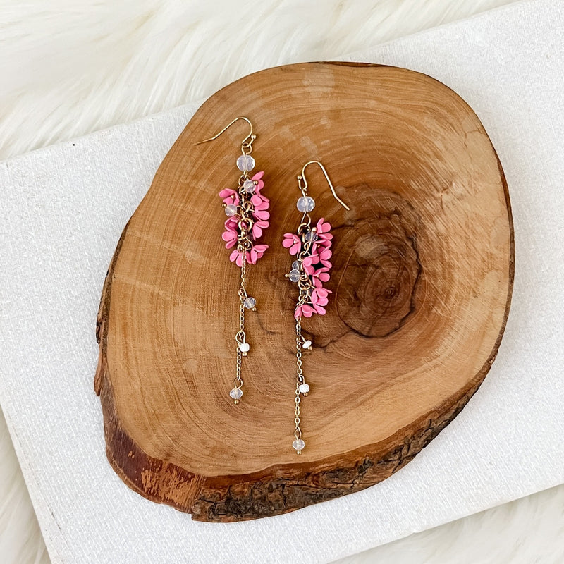 Angelica Flower Drop Earrings - 4 Colors LAST CHANCE!