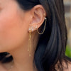 Ava Chain Link Huggie Earring