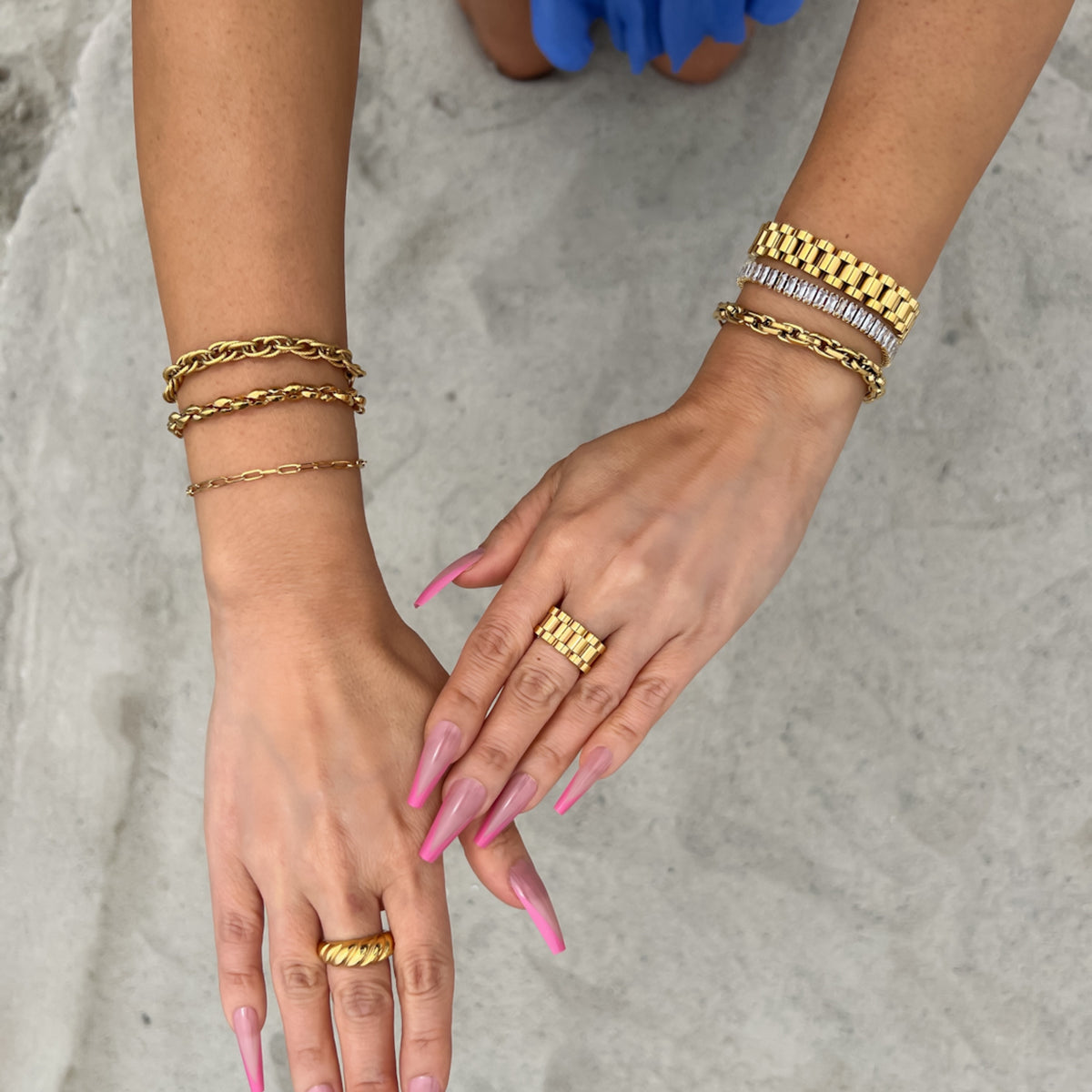Stacked Stainless Chain Bracelets - 4 Styles LAST CHANCE!