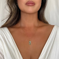 positive affirmation manifestation necklace stainless steel gold plating thesongbirdcollection.com
