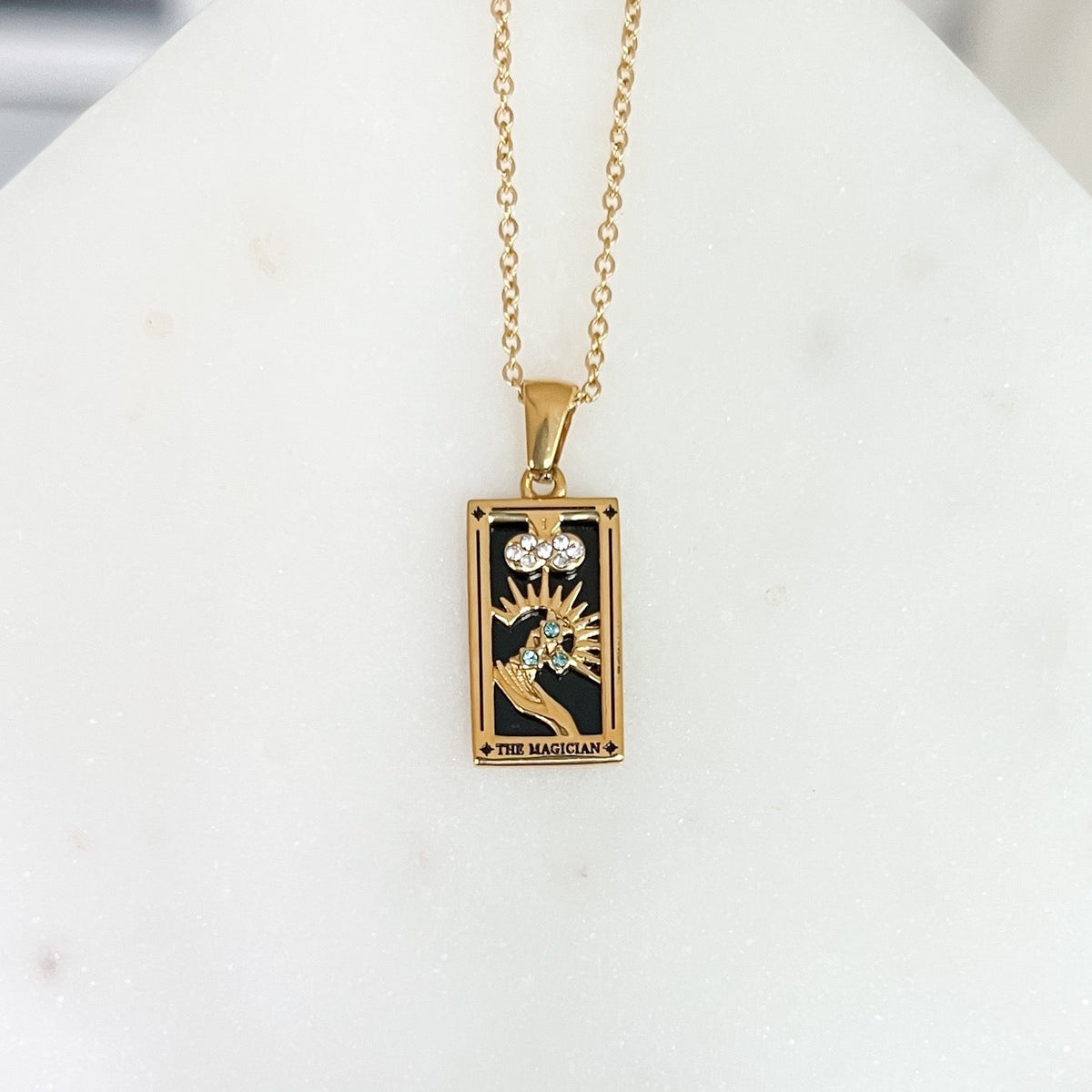 positive affirmation manifestation destiny necklace stainless steel gold plating thesongbirdcollection.com