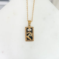 positive affirmation manifestation destiny necklace stainless steel gold plating thesongbirdcollection.com