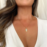  positive affirmation manifestation necklace stainless steel gold plating thesongbirdcollection.com