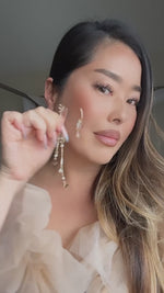 Butterfly and Pearls Ear Cuff