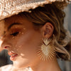 Sunburst Statement Earrings-Earrings-The Songbird Collection