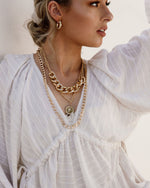 Letizia Layered Chain Necklace-Necklaces-The Songbird Collection