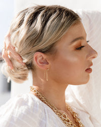 Ari Chain Link Threader Earring-Earrings-The Songbird Collection