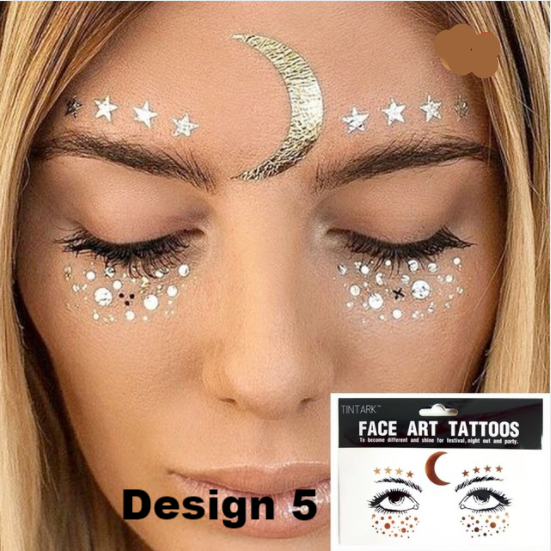 makeup look inspired by my white ink face tattoo! #graphicliner #facet... |  TikTok