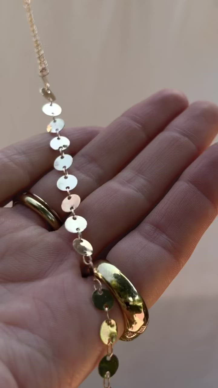 Disc Charm Body Chain - NOW in Waterproof STAINLESS STEEL!
